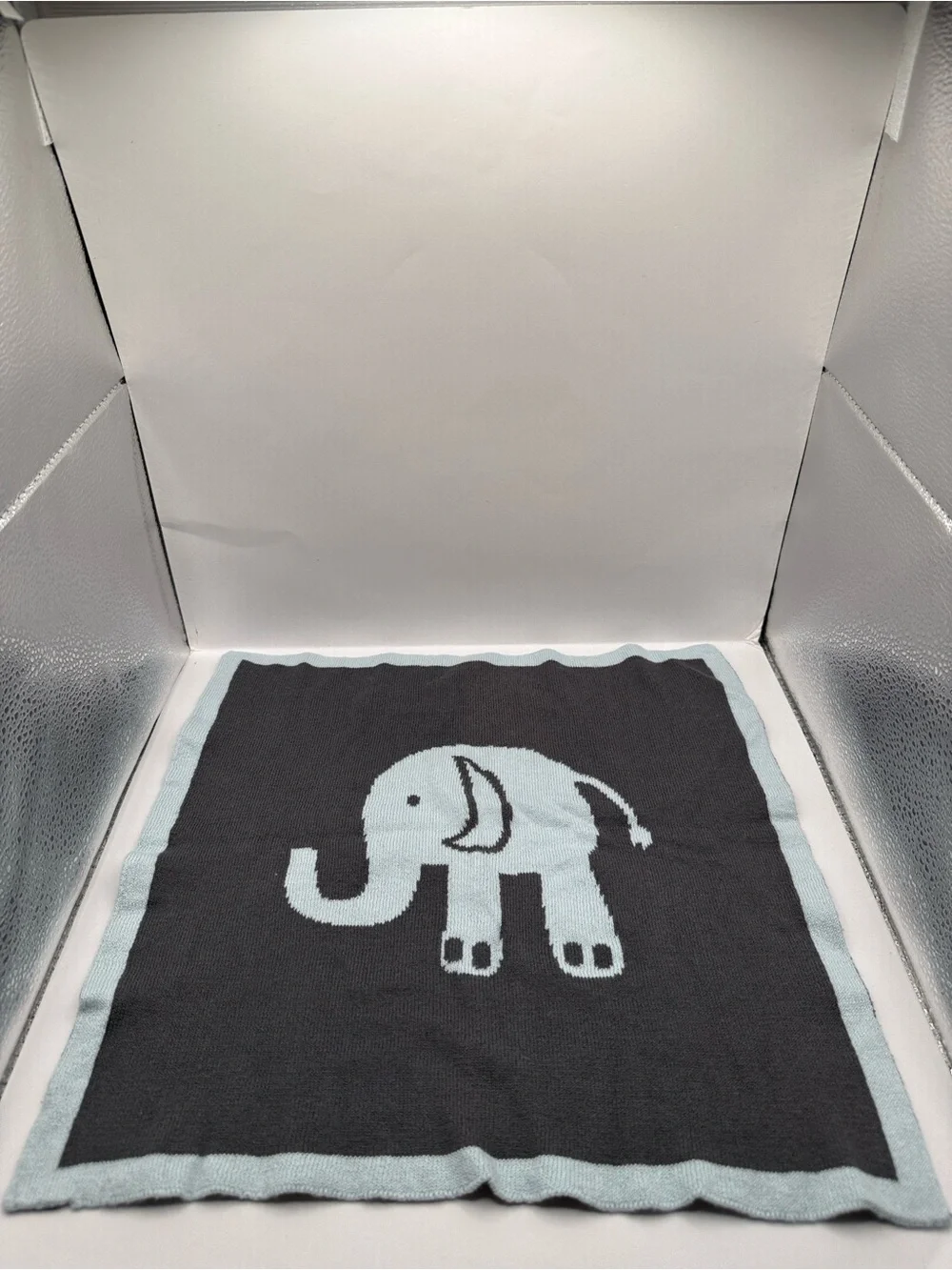Elephant Baby Lovey Blanket 100% Cotton Super Soft Soother